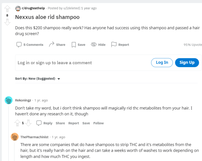 Nexxus Aloe Rid Shampoo Negative Review
